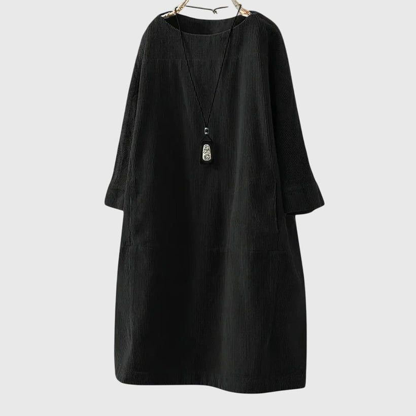 Grace | Relaxed Corduroy Midi Dress