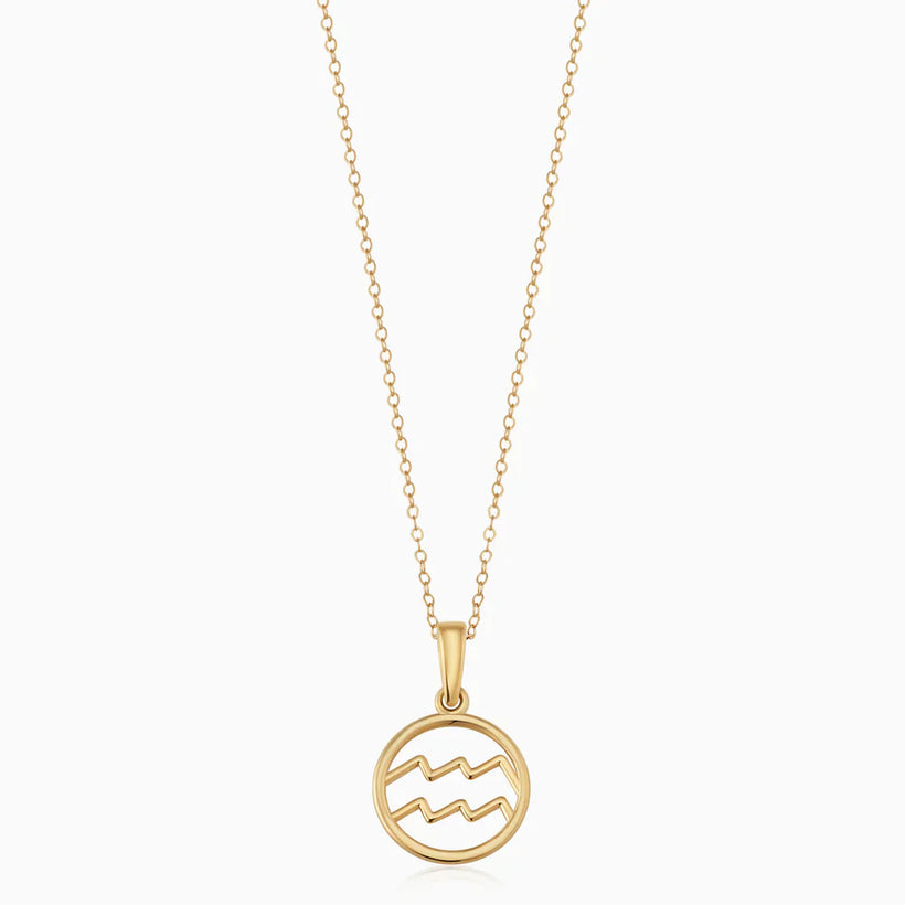 Rosalyette | Zodiac Sign Necklace 18k Gold