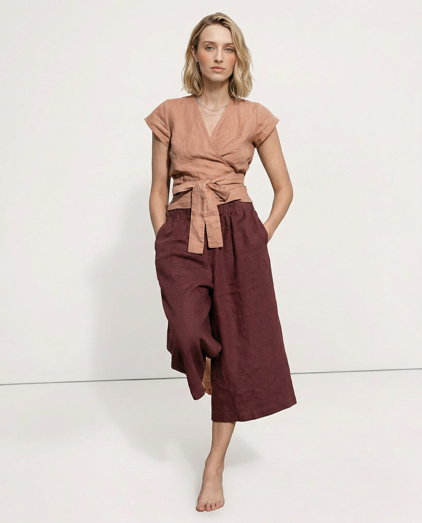 Easy Wide Leg Linen Pants | Summer Essential