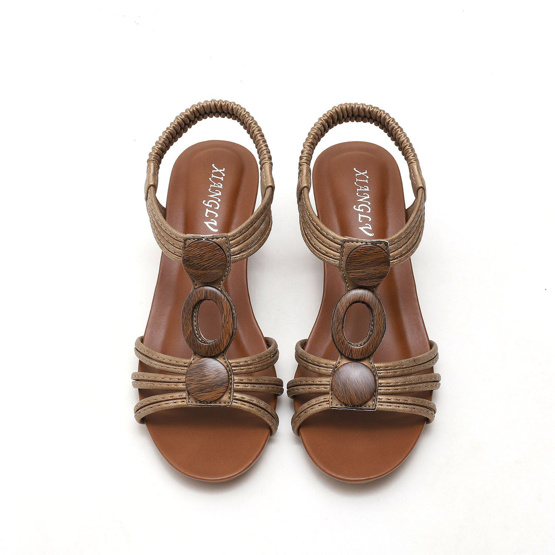 Henrietta Retro Sandals for Women | Casual Vintage Summer Flats