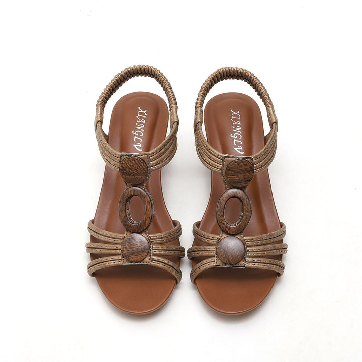 Henrietta Retro Sandals for Women | Casual Vintage Summer Flats