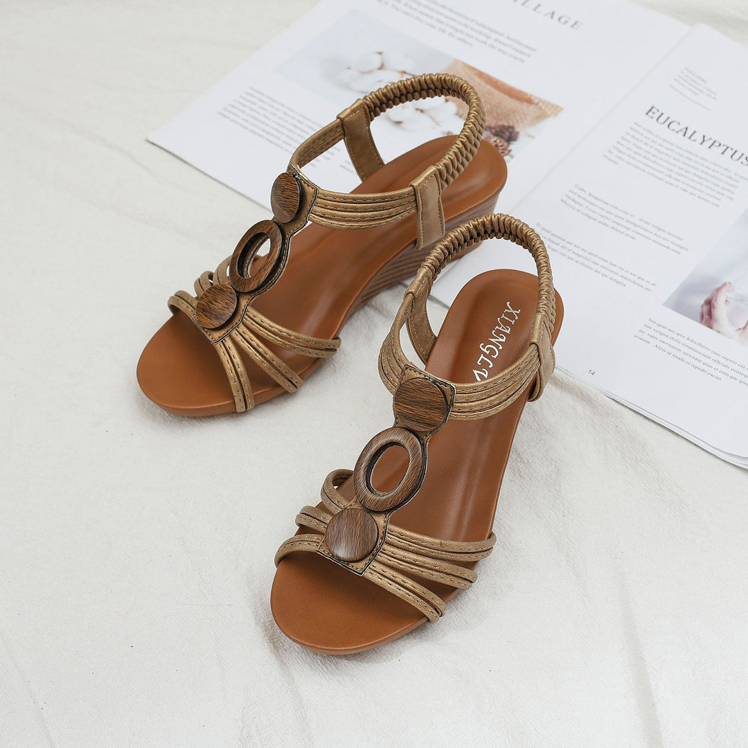 Henrietta Retro Sandals for Women | Casual Vintage Summer Flats