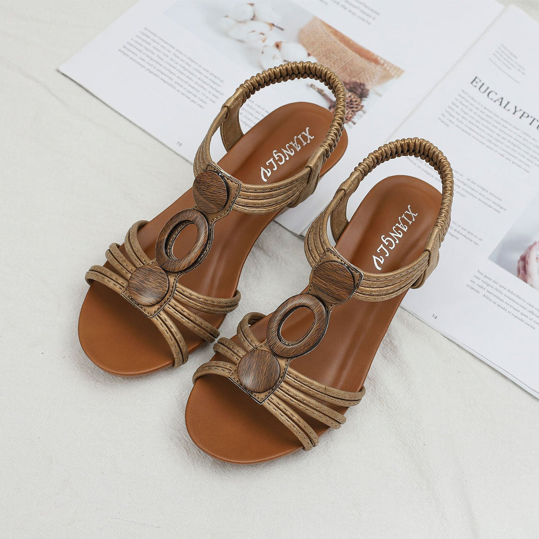 Henrietta Retro Sandals for Women | Casual Vintage Summer Flats