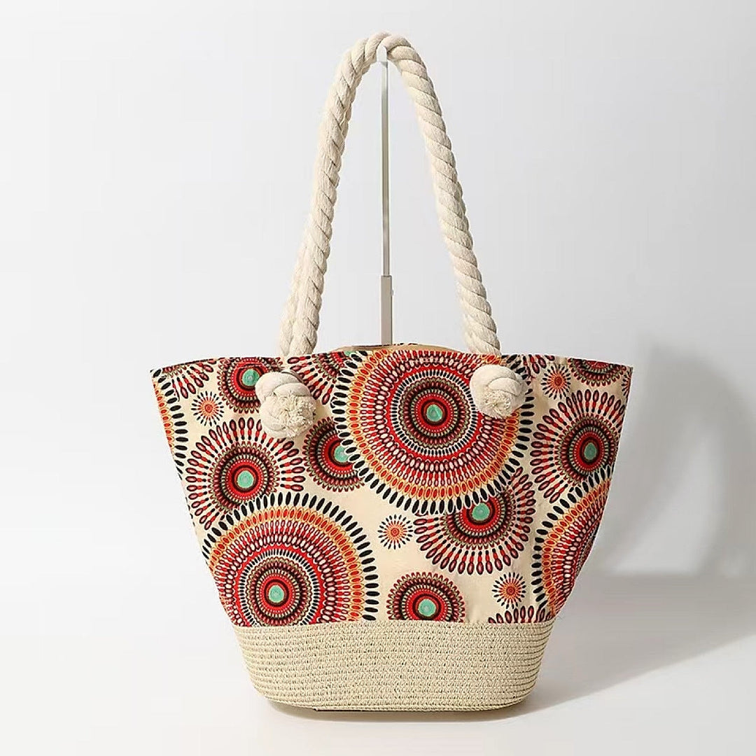 Straw Hat & Beach Tote Set | Summer Vacation