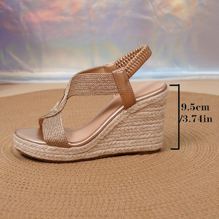 Noelle Knit Open Toe Heels for Women | Comfort Block Heel