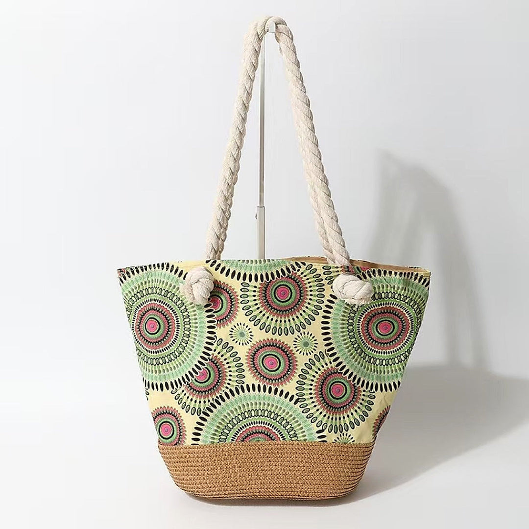 Straw Hat & Beach Tote Set | Summer Vacation