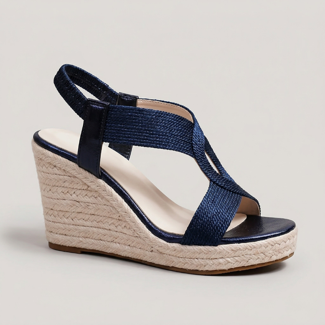 Noelle Knit Open Toe Heels for Women | Comfort Block Heel