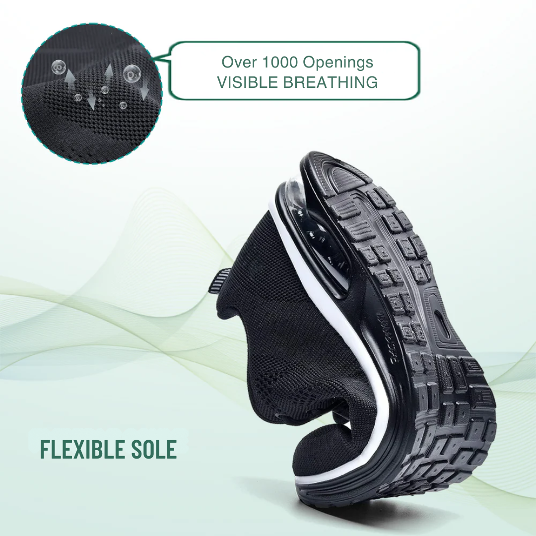 SanoWalk Orthopedic Shoes All Black for Women - View 4