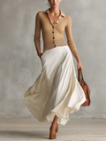 Margaux | Women's Knit Cardigan and Woven Skirt Two Piece Set