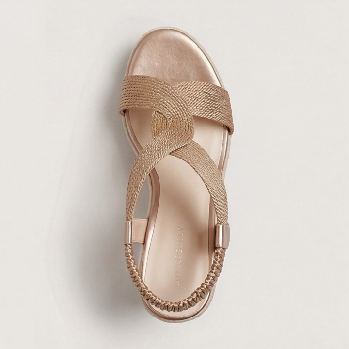 Noelle Knit Open Toe Heels for Women | Comfort Block Heel
