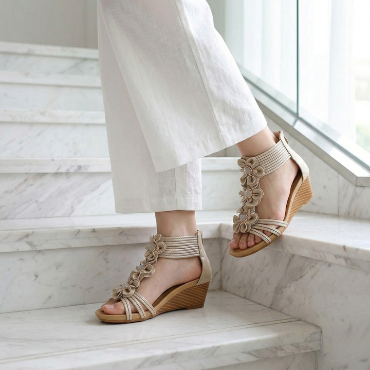 Paloma Boho Comfort Sandals for Women | Soft Casual Summer Flats