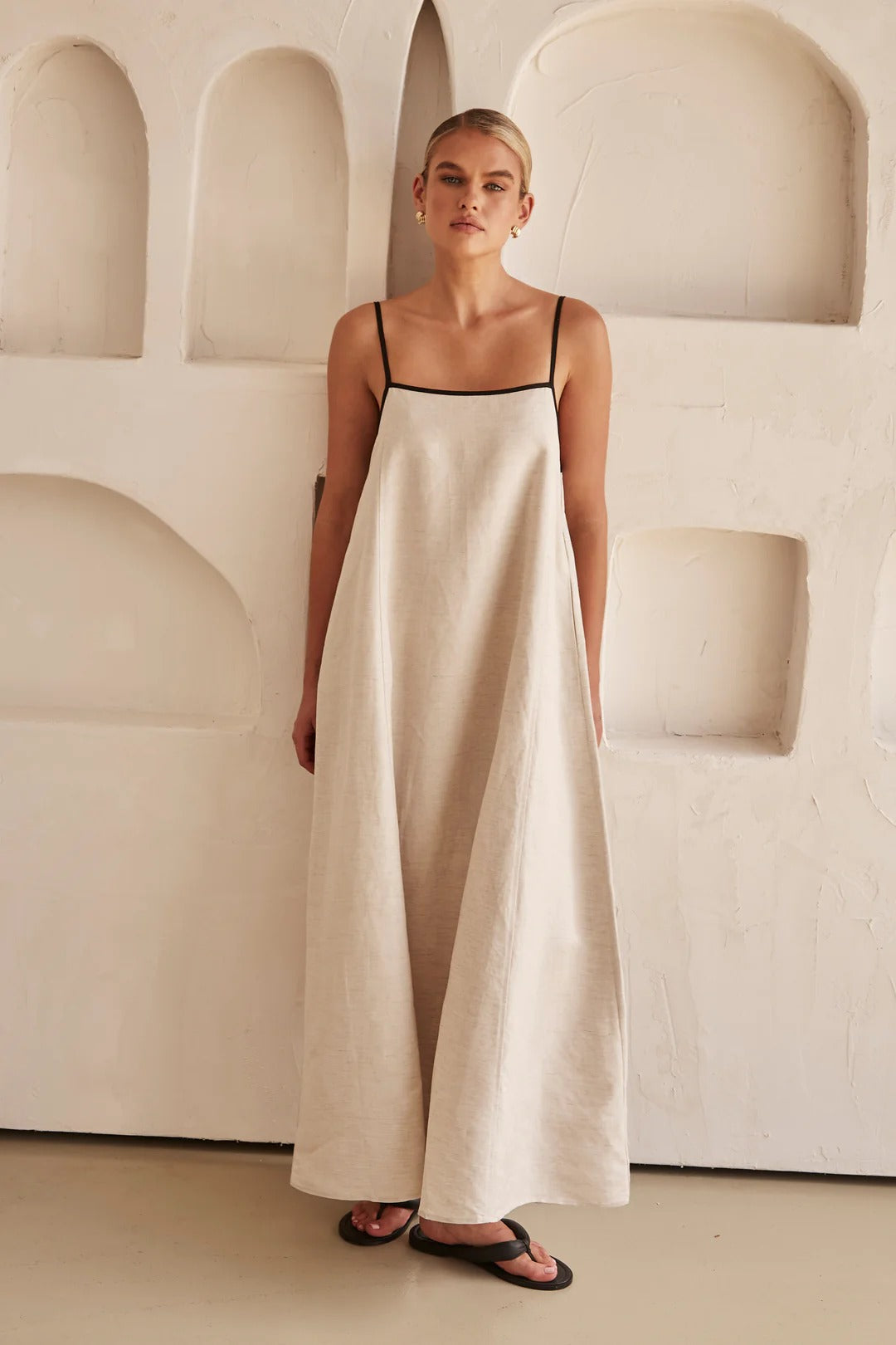 Jessica | Spaghetti Strap Maxi Wedding Guest Dress
