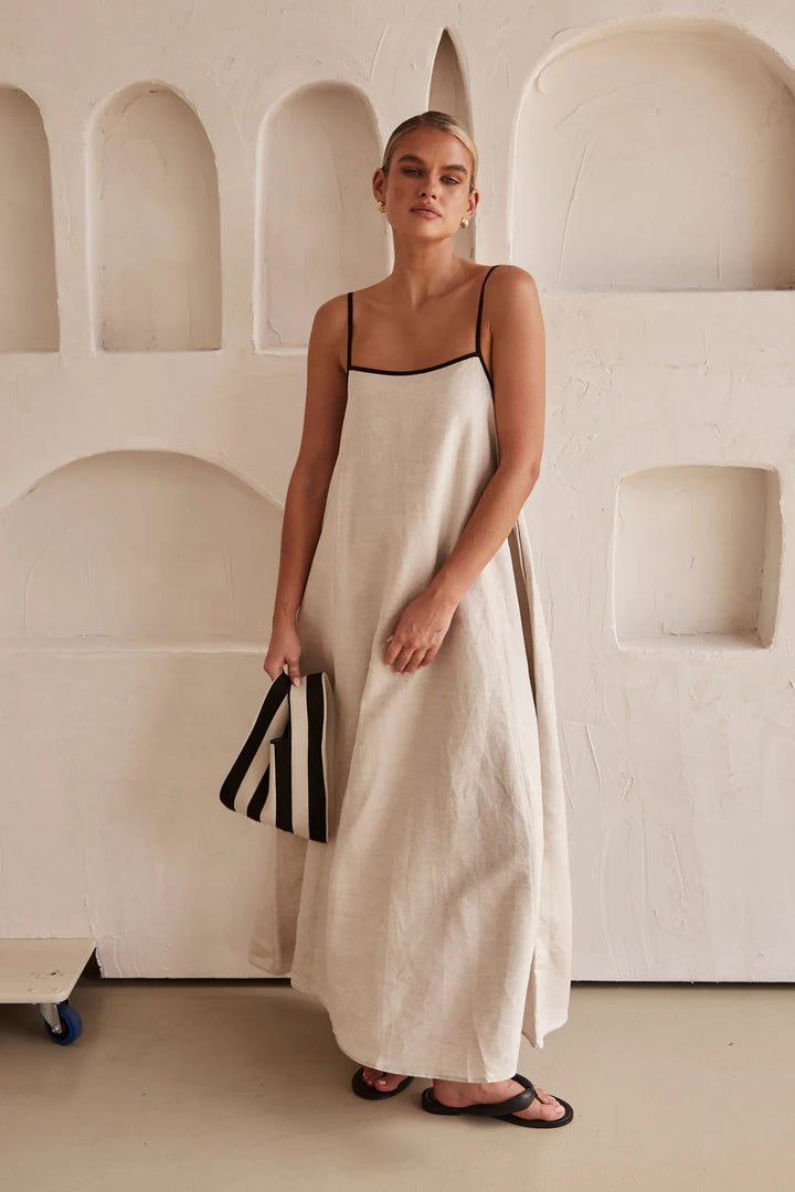 Jessica | Spaghetti Strap Maxi Wedding Guest Dress