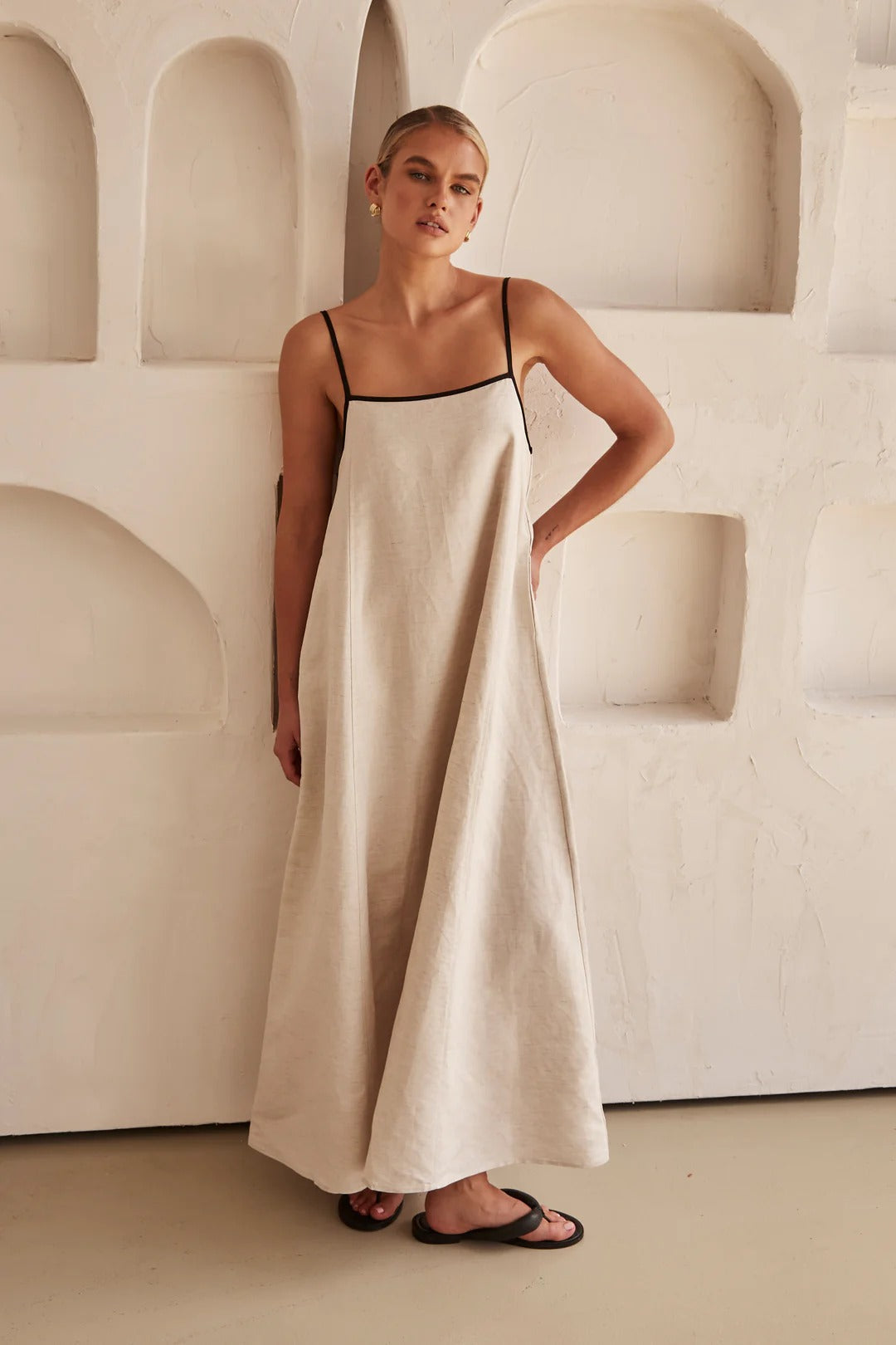 Jessica | Spaghetti Strap Maxi Wedding Guest Dress