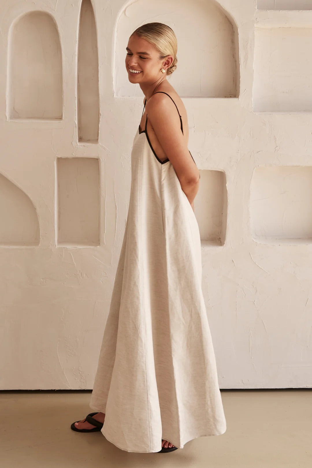 Jessica | Spaghetti Strap Maxi Wedding Guest Dress