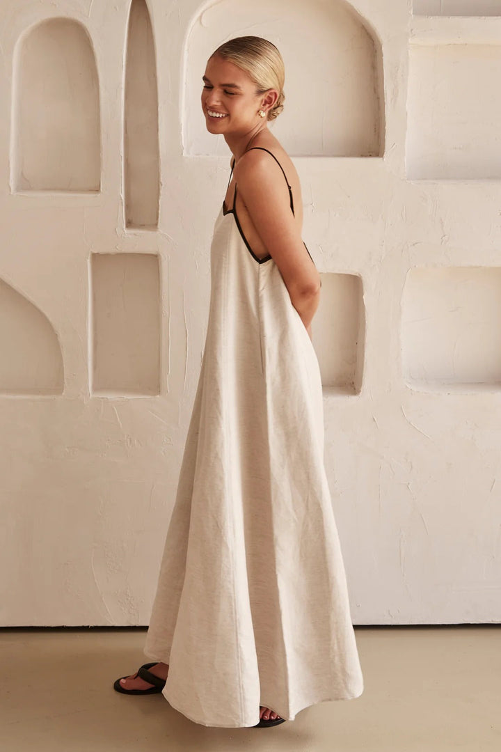 Jessica | Spaghetti Strap Maxi Wedding Guest Dress