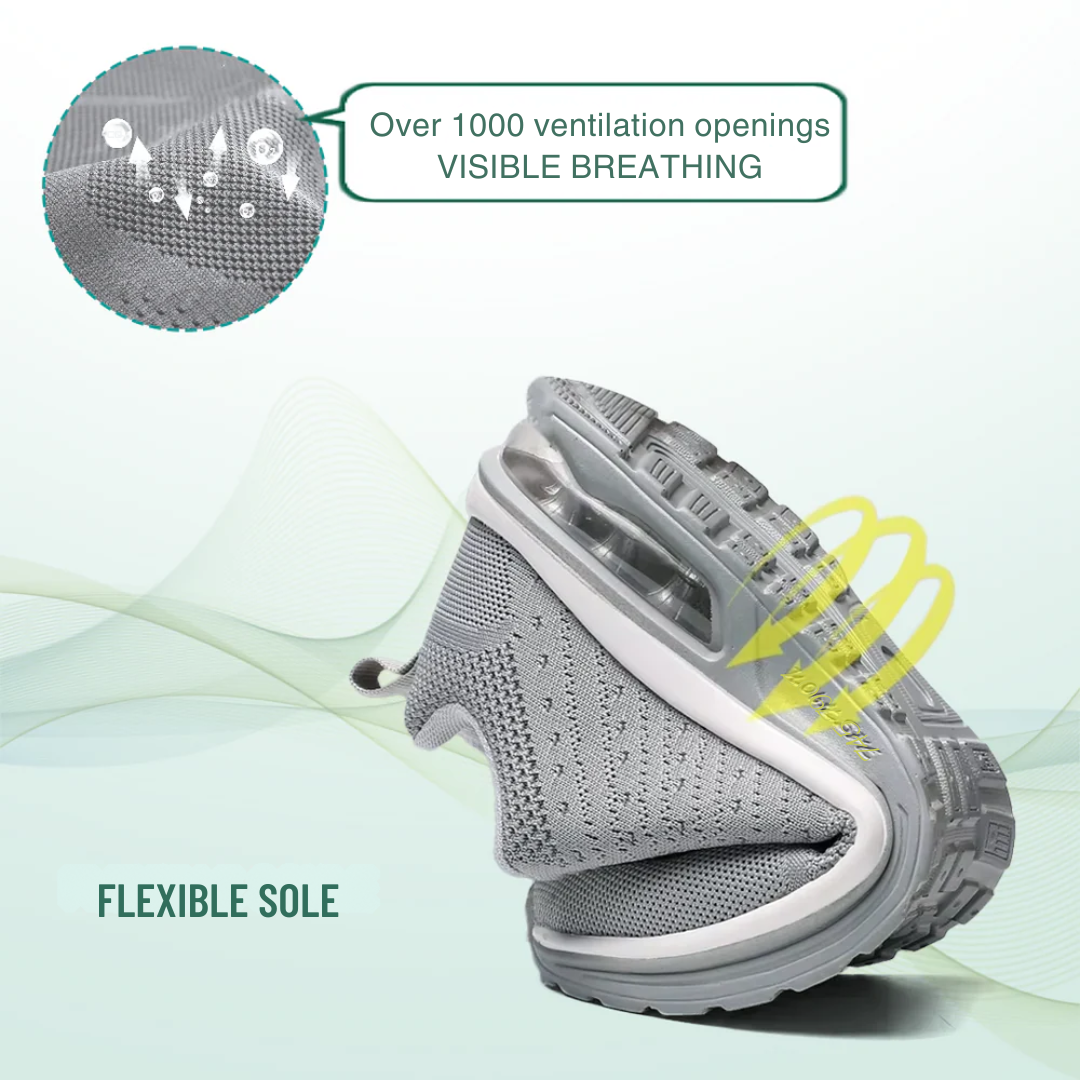 SanoWalk Orthopedic Shoes All Gray for Women - View 4