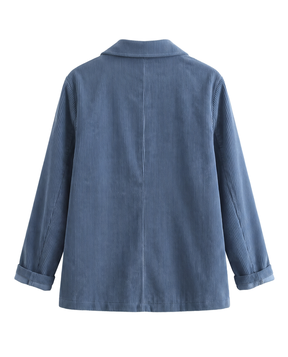 Florence | Women's Cropped Corduroy-Look Blazer - back view