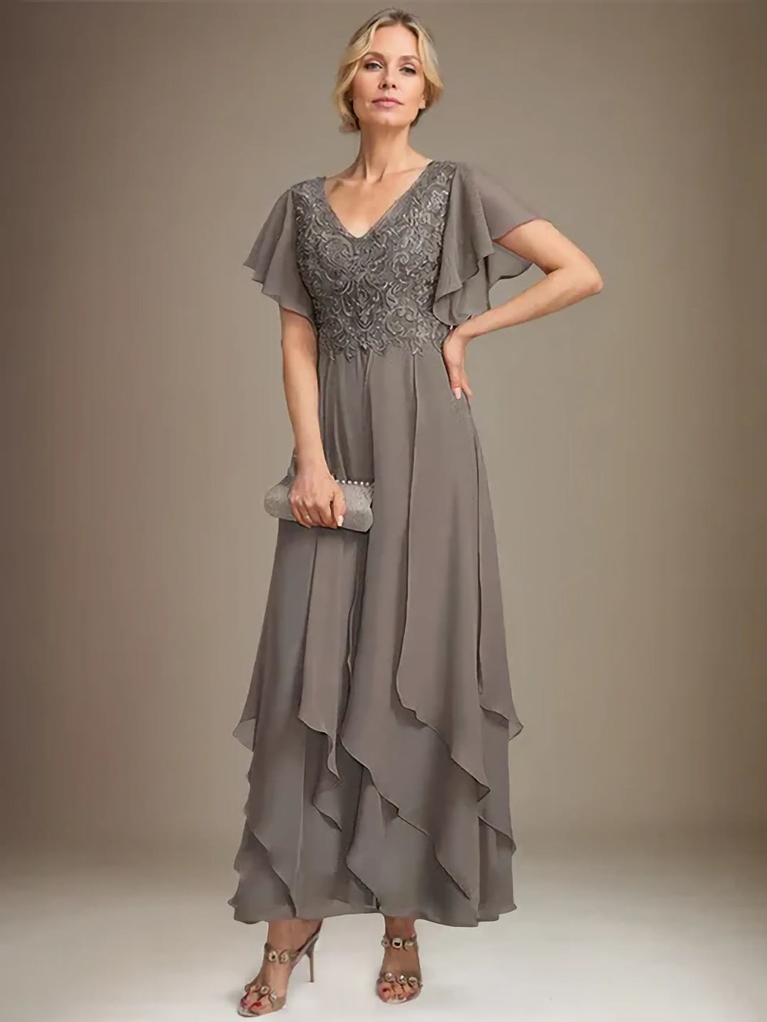 Eleanor Mother of the Bride Dress with clutch