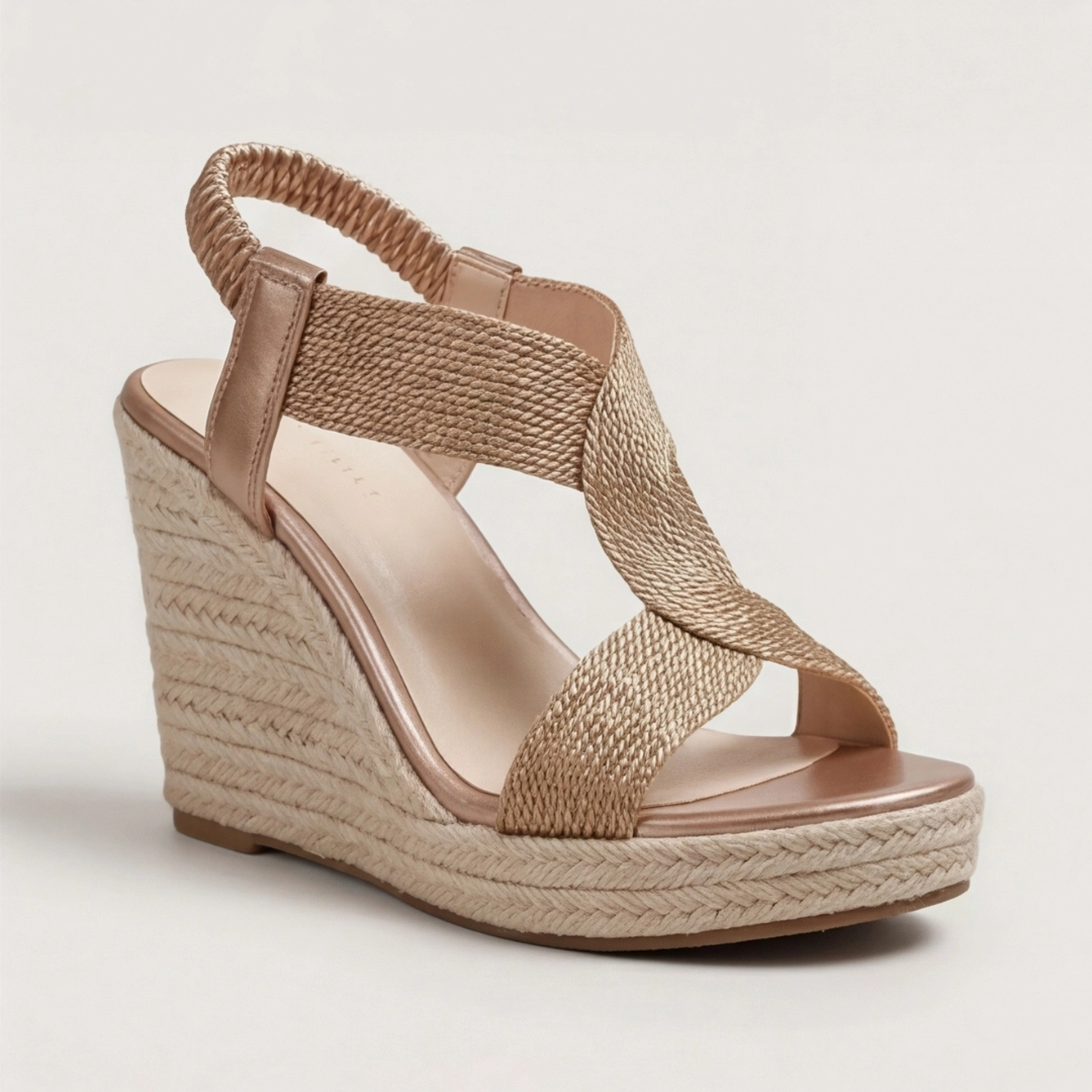 Noelle Knit Open Toe Heels for Women | Comfort Block Heel