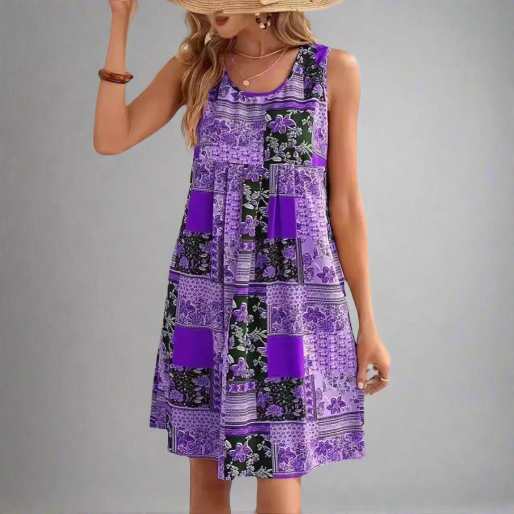 Sophia | Boho Sleeveless Mini Dress