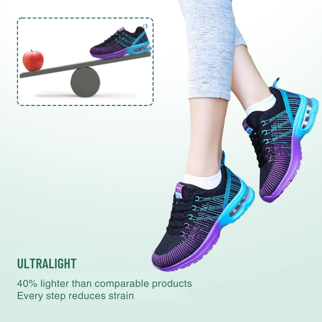 Hildastep Orthopedic Shoes Black Purple for Women - View 3