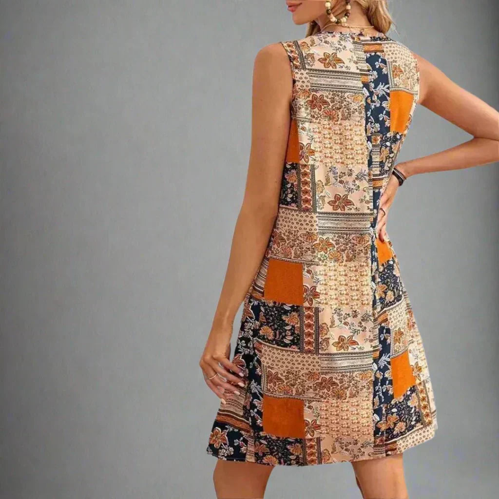 Sophia | Boho Sleeveless Mini Dress