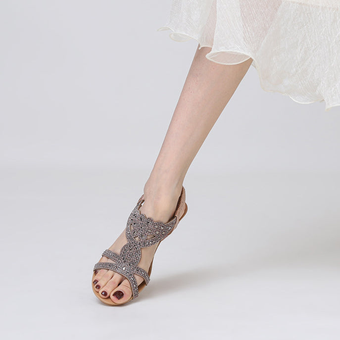 Eveline Light Bohemian Sandals for Women | Simple Summer Flats