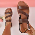 Tori® | Ankle Strap Beach Flats Sandals