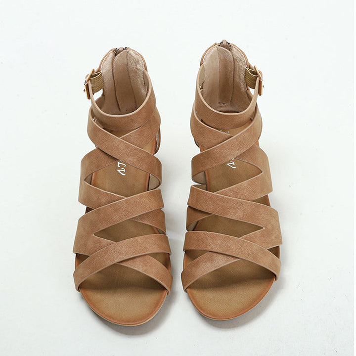 Antonia Roman Style Sandals for Women | Comfortable Casual Flats