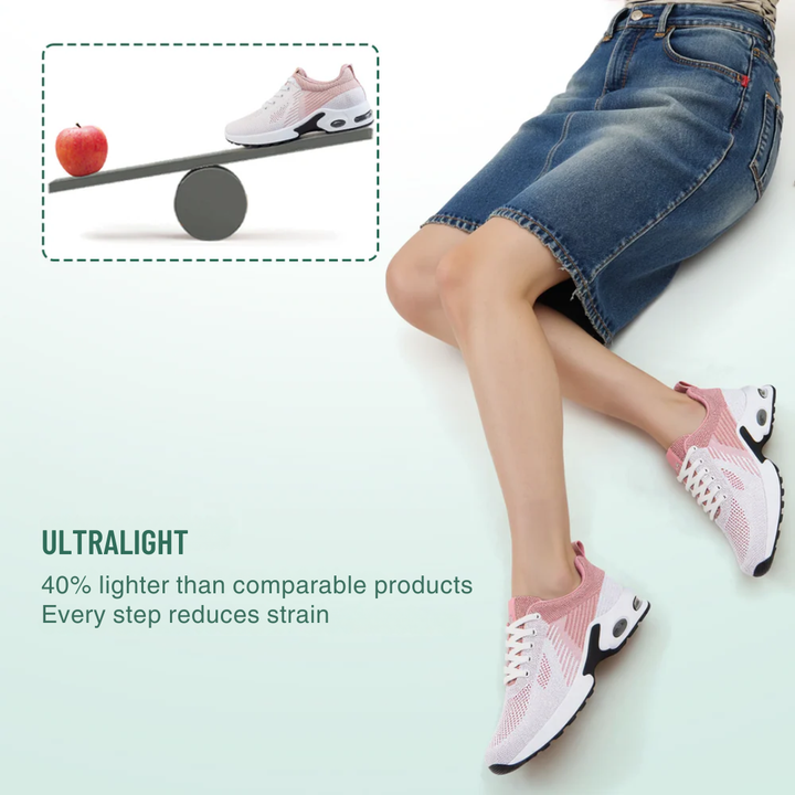 WalkMora Orthopedic Shoes White Pink for Women - View 3