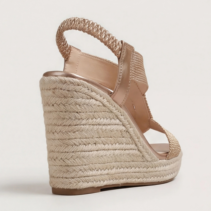 Noelle Knit Open Toe Heels for Women | Comfort Block Heel