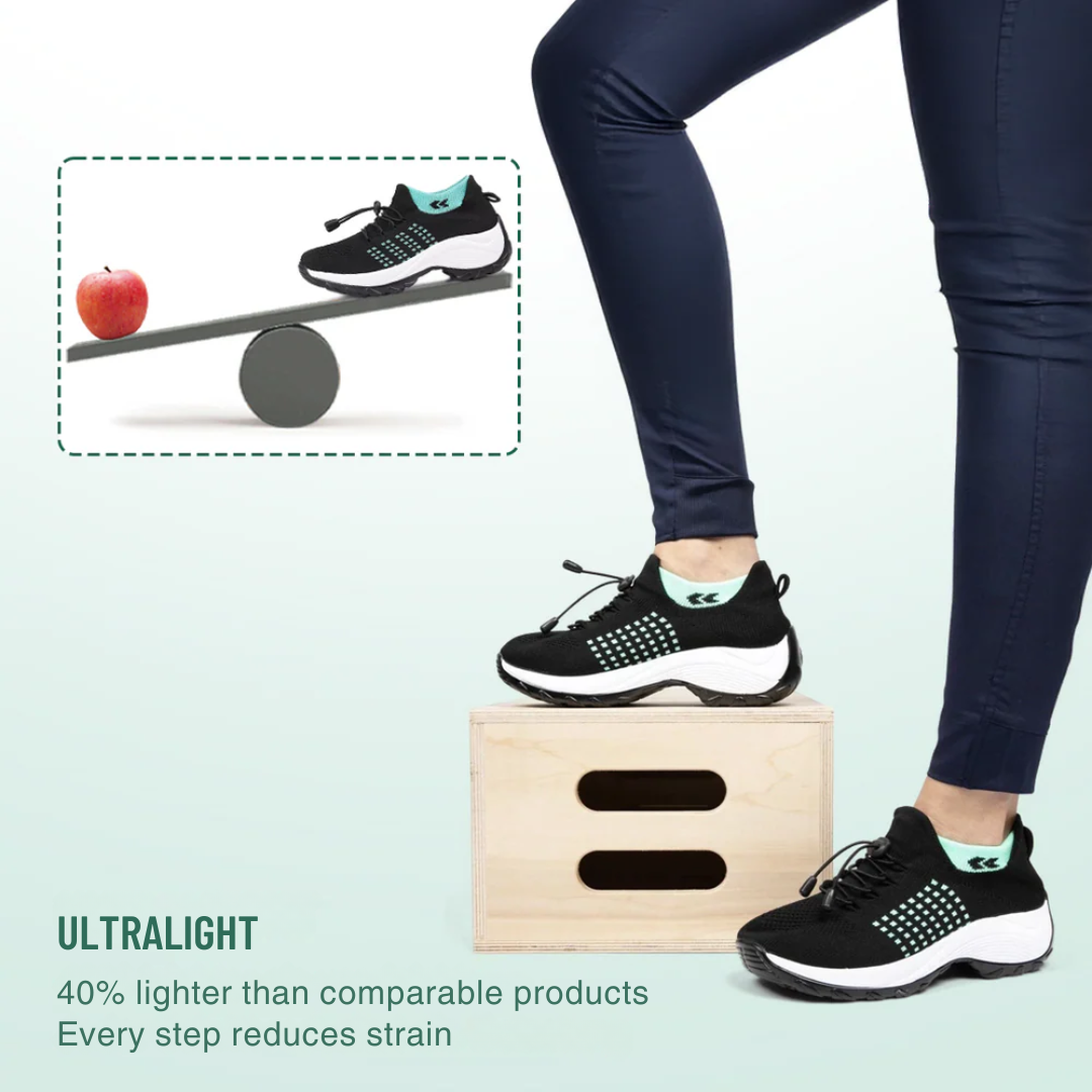 Ambulo Orthopedic Shoes Green Black for Women - View 3