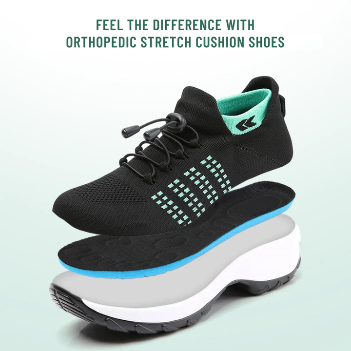 Ambulo Orthopedic Shoes Green Black for Women - View 4