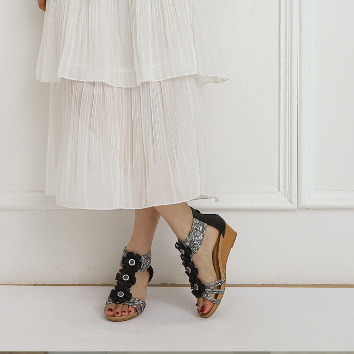 Delphina Boho Comfort Sandals for Women | Casual Summer Flats