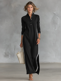 Colette | Women's Long-Sleeve Sweatshirt Maxi Dress