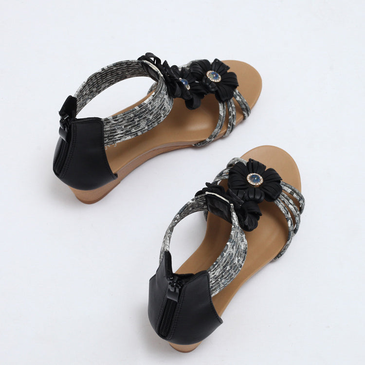 Delphina Boho Comfort Sandals for Women | Casual Summer Flats