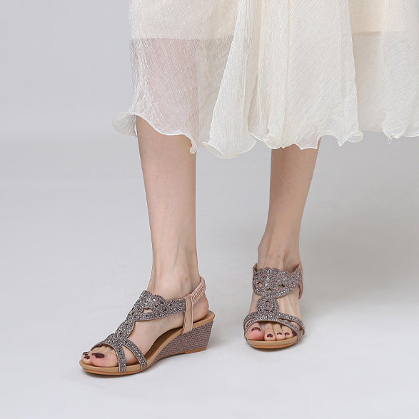 Eveline Light Bohemian Sandals for Women | Simple Summer Flats