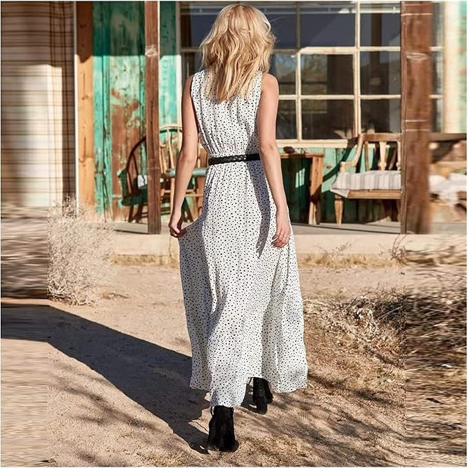 Hannah | Boho V Neck Maxi Dress