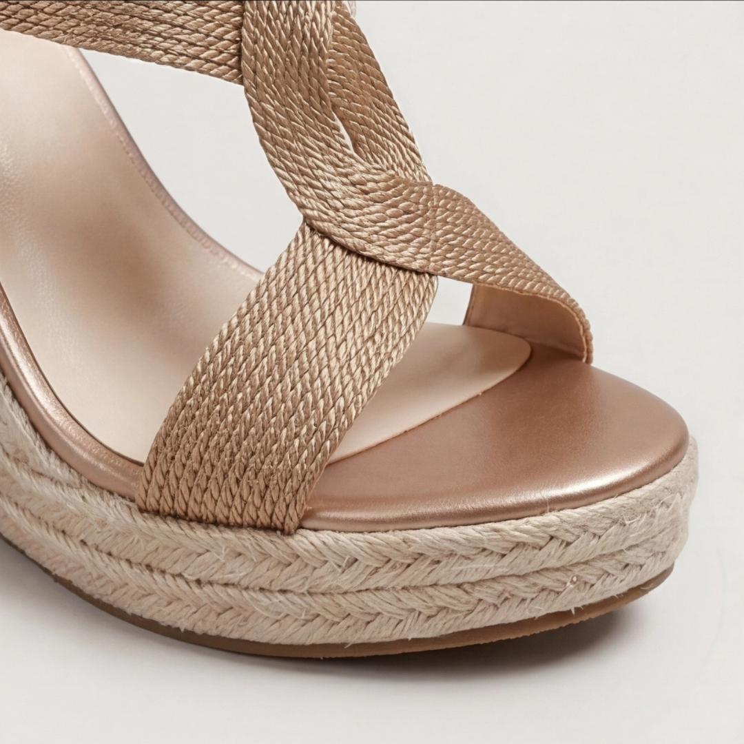 Noelle Knit Open Toe Heels for Women | Comfort Block Heel