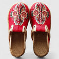 Marousse Floral Mules for Women | Hand-Embroidered Comfort Slip-Ons