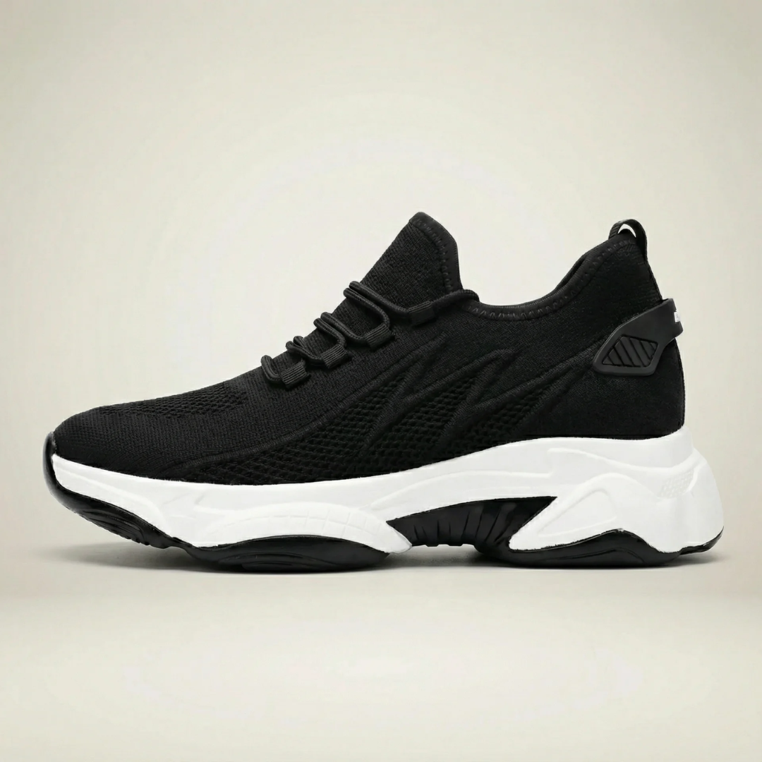 Vivienne platform sneakers for women in black, side profile