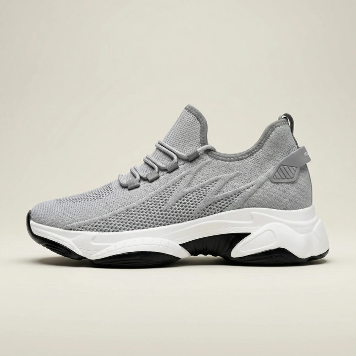 Vivienne platform sneakers for women in grey, side profile