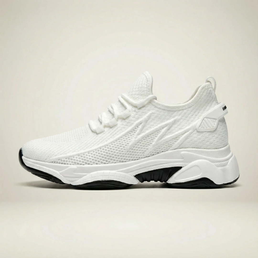 Vivienne platform sneakers for women in white, side profile
