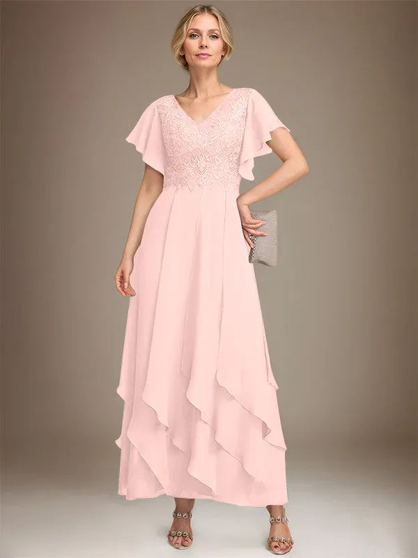 Eleanor Mother of the Bride Dress - Blushing Pink