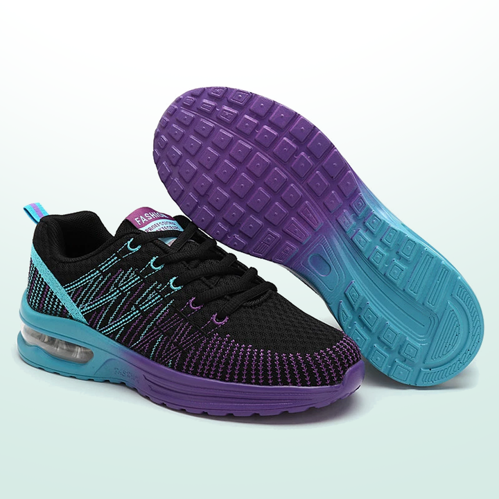 Hildastep Orthopedic Shoes Black Purple for Women - View 7