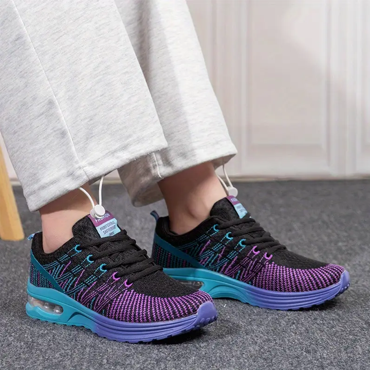 Hildastep Orthopedic Shoes Black Purple for Women - View 2