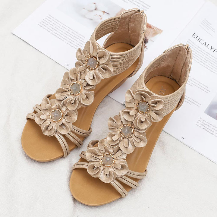 Paloma Boho Comfort Sandals for Women | Soft Casual Summer Flats
