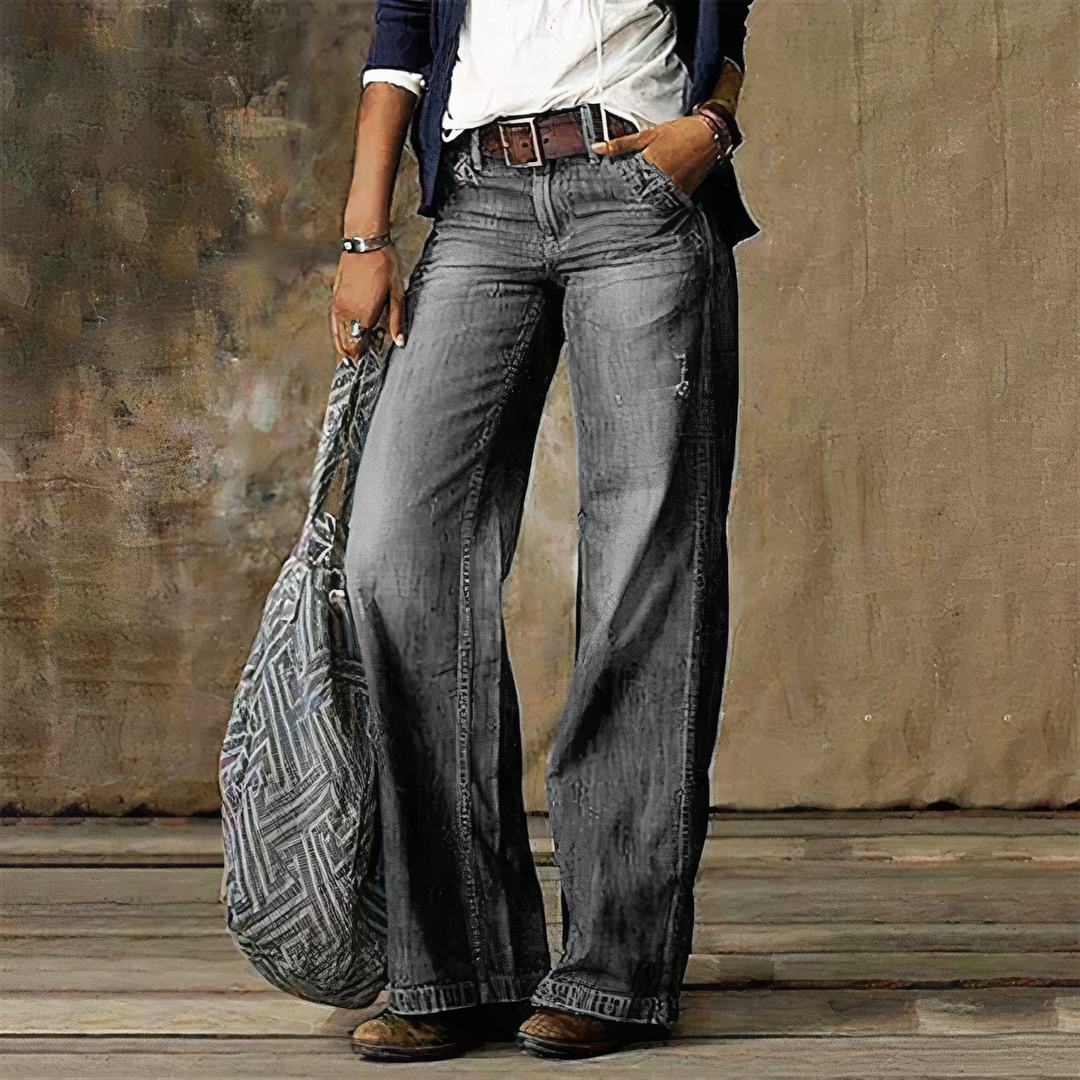 Clarisa® | Retro High Waist Denim Jeans