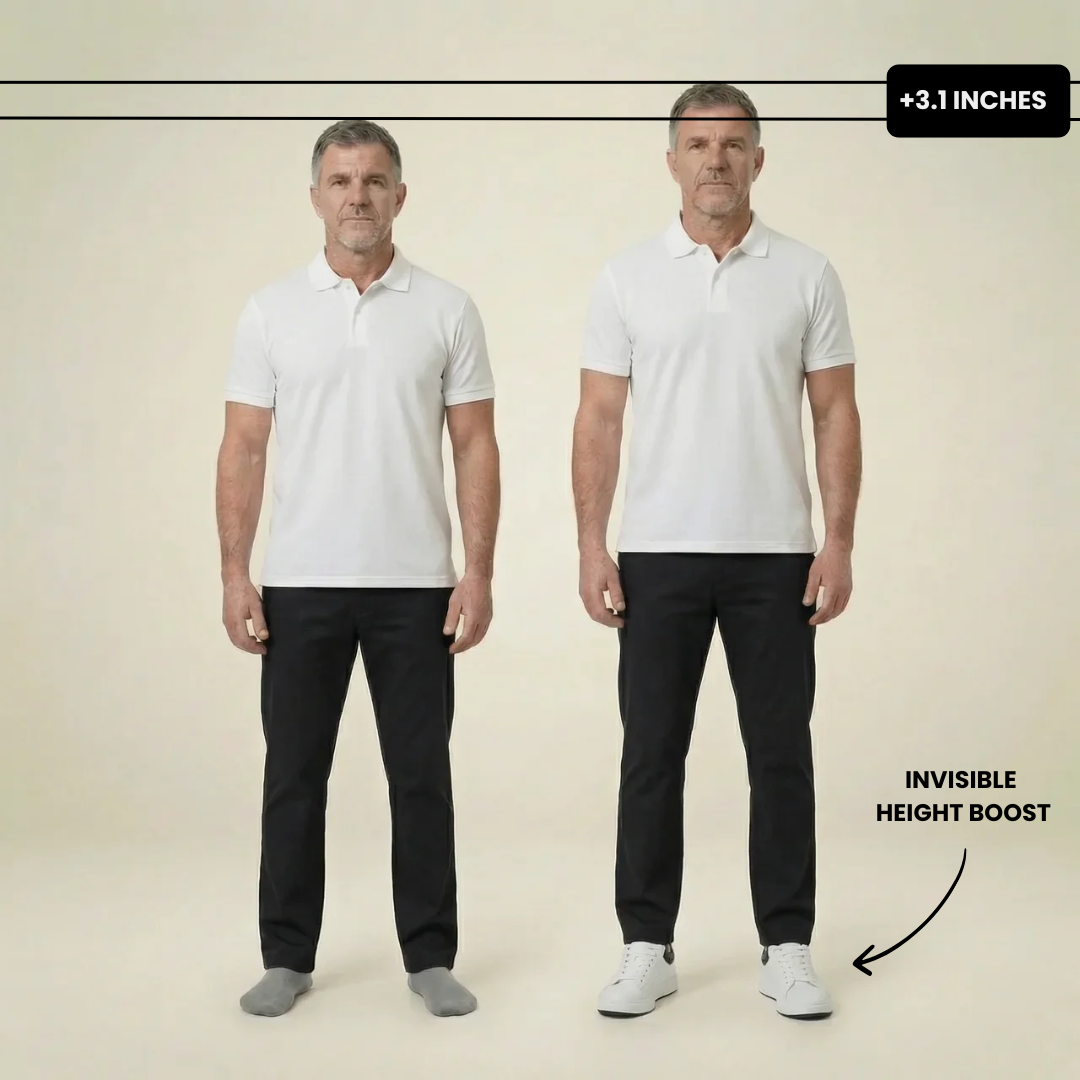 Height comparison showing the hidden internal lift